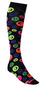 Fit 2 Win Smiley Face Over the Calf Crazy Socks