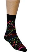 Fit 2 Win Paint Splatter Crazy Crew Socks
