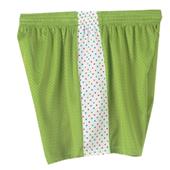 Fit 2 Win Daisy Polka Dot Lime Mesh Shorts
