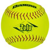 Diamond Zulu Red Stitch ASA Slowpitch Softballs