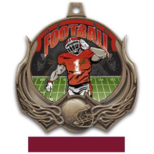 BRONZE MEDAL/MAROON RIBBON
