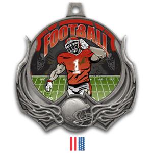 SILVER MEDAL/FLAG RIBBON