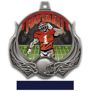 SILVER MEDAL/NAVY RIBBON