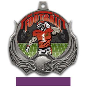 SILVER MEDAL/PURPLE RIBBON