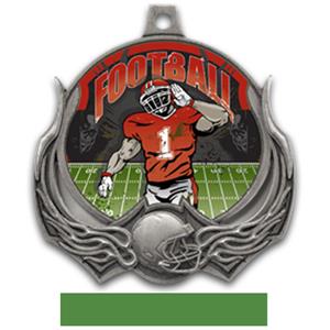 SILVER MEDAL/GREEN RIBBON