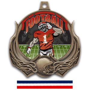 BRONZE MEDAL/RED WHITE & BLUE RIBBON