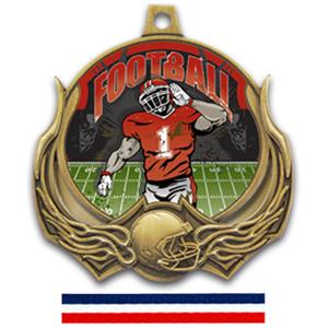 GOLD MEDAL/RED WHITE & BLUE RIBBON