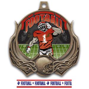 BRONZE MEDAL/AMERICANA FOOTBALL RIBBON