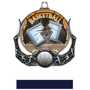 SILVER MEDAL/NAVY RIBBON
