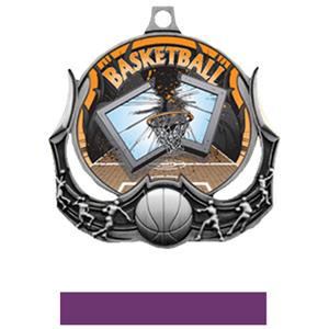 SILVER MEDAL/PURPLE RIBBON