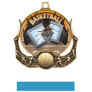 GOLD MEDAL/LT. BLUE RIBBON