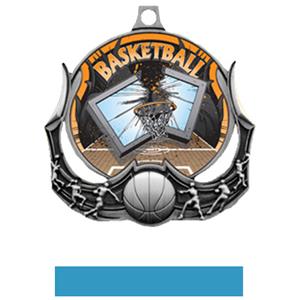 SILVER MEDAL/LT. BLUE RIBBON