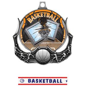 SILVER MEDAL/AMERICANA BASKETBALL RIBBON