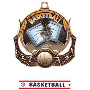 BRONZE MEDAL/AMERICANA BASKETBALL RIBBON