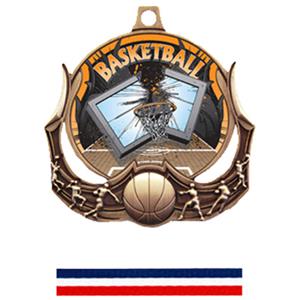 BRONZE MEDAL/RED WHITE & BLUE RIBBON
