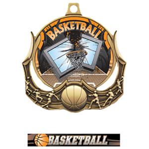 GOLD MEDAL/ULTIMATE BASKETBALL RIBBON