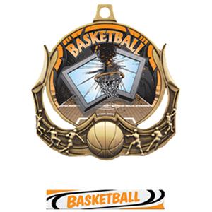 GOLD MEDAL/DELUXE BASKETBALL RIBBON