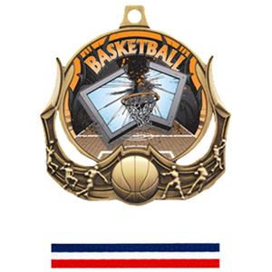 GOLD MEDAL/RED WHITE & BLUE RIBBON