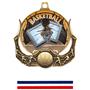 Hasty Awards Basketball Ultimate 3-D Medal M-727B