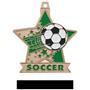 Hasty Awards 2.5" Star Soccer Medal M-715S