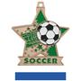 Hasty Awards 2.5" Star Soccer Medal M-715S