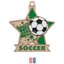 Hasty Awards 2.5" Star Soccer Medal M-715S