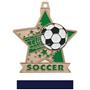 Hasty Awards 2.5" Star Soccer Medal M-715S