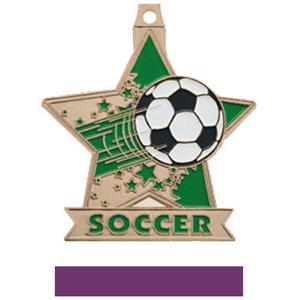 BRONZE MEDAL/PURPLE RIBBON
