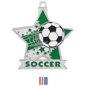 SILVER MEDAL/FLAG RIBBON
