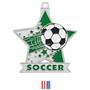 Hasty Awards 2.5" Star Soccer Medal M-715S