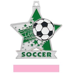SILVER MEDAL/PINK RIBBON