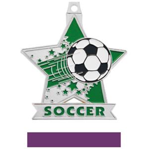 SILVER MEDAL/PURPLE RIBBON