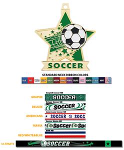 BRONZE MEDAL/AMERICANA SOCCER RIBBON