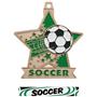 Hasty Awards 2.5" Star Soccer Medal M-715S