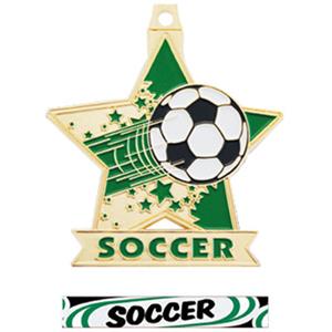 GOLD MEDAL/DELUXE SOCCER RIBBON