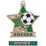 Hasty Awards 2.5" Star Soccer Medal M-715S