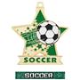 Hasty Awards 2.5" Star Soccer Medal M-715S