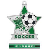 Hasty Awards 2.5" Star Soccer Medal M-715S