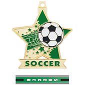 Hasty Awards 2.5" Star Soccer Medal M-715S