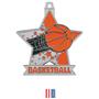 2.5" Star Basketball Medal M-715B