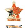 2.5" Star Basketball Medal M-715B
