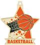 2.5" Star Basketball Medal M-715B