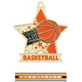 2.5" Star Basketball Medal M-715B