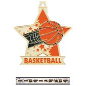 2.5" Star Basketball Medal M-715B