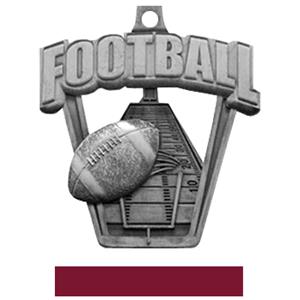 SILVER MEDAL / MAROON RIBBON