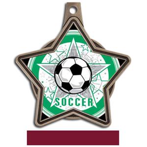 BRONZE MEDAL/MAROON RIBBON