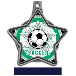 SILVER MEDAL/NAVY RIBBON