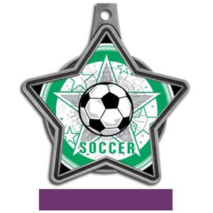 SILVER MEDAL/PURPLE RIBBON