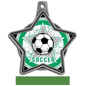 SILVER MEDAL/GREEN RIBBON