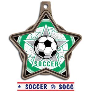 BRONZE MEDAL/AMERICANA SOCCER RIBBON
